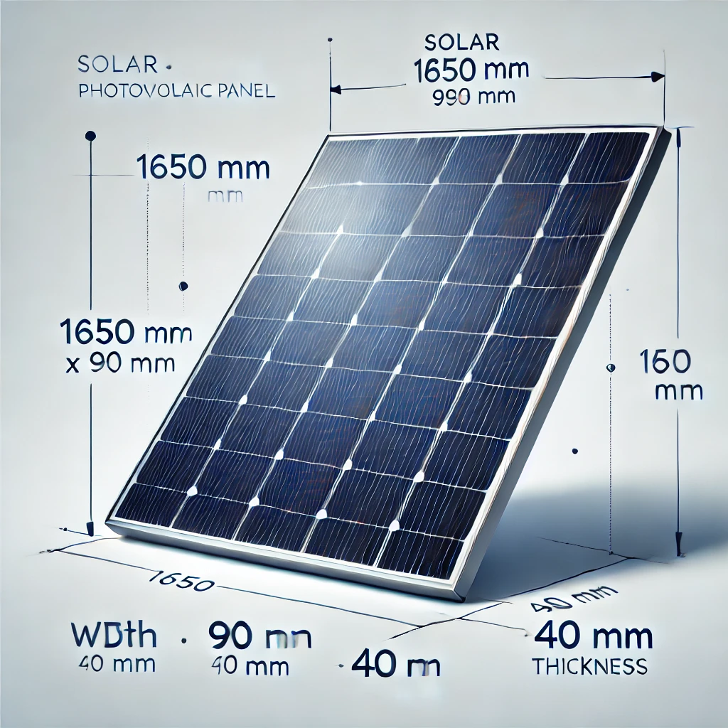 Wymiary paneli fotowoltaicznych