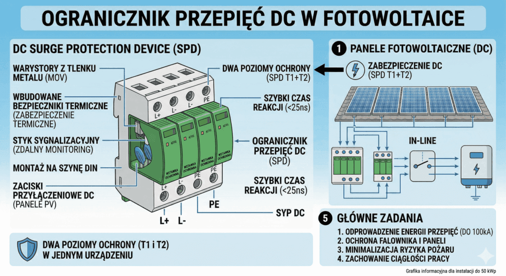 zabezpieczenia instalacji fotowoltaicznej